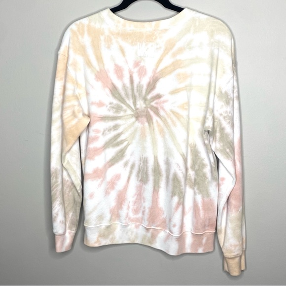 Abercrombie & Fitch Tie Dye Swirl Soft A&F Collection Crewneck Sweatshirt Medium - Picture 7 of 7